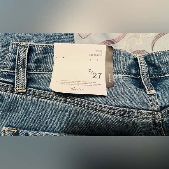 NWT Kancan Destructed Baggy Jeans size 7 or 27 - Picture 7 of 7